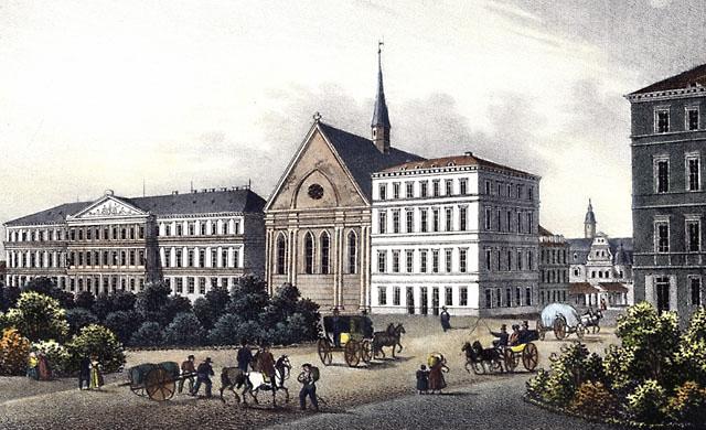 Augustusplatz, 1840er Jahre